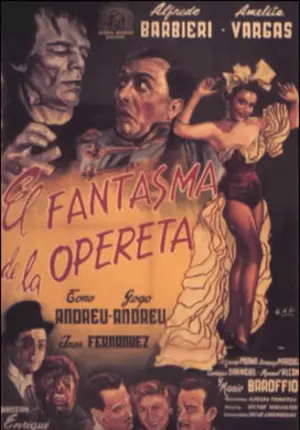 carátula de cine de El fantasma de la opereta