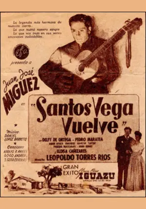 carátula de cine de Santos Vega vuelve