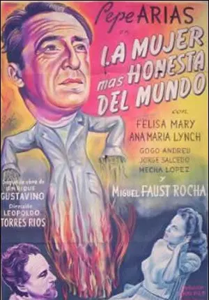 carátula de cine de La mujer más honesta del mundo